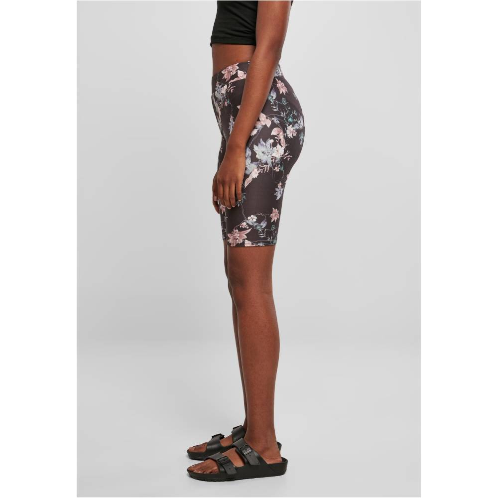 Urban Classics - Soft AOP blacksoftflower Cuissard de vélo - Noir